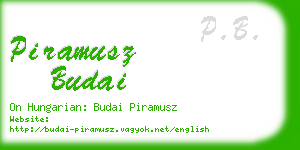 piramusz budai business card
